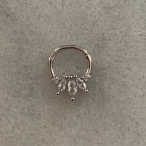 COPY - Silver Crystal Conch Daith Cartilage Earring Brand New